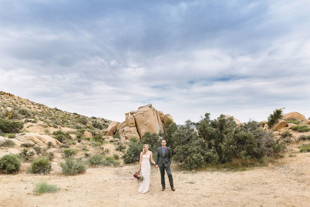 Ryann Ford and Nick Mosley said “I do,” in Pioneertown, California. The couple road tripped from Round Top to and fro, also searching for great finds for their Townsend Provisions store in Round Top's Rummel Square. (Photo by Mary Costa)