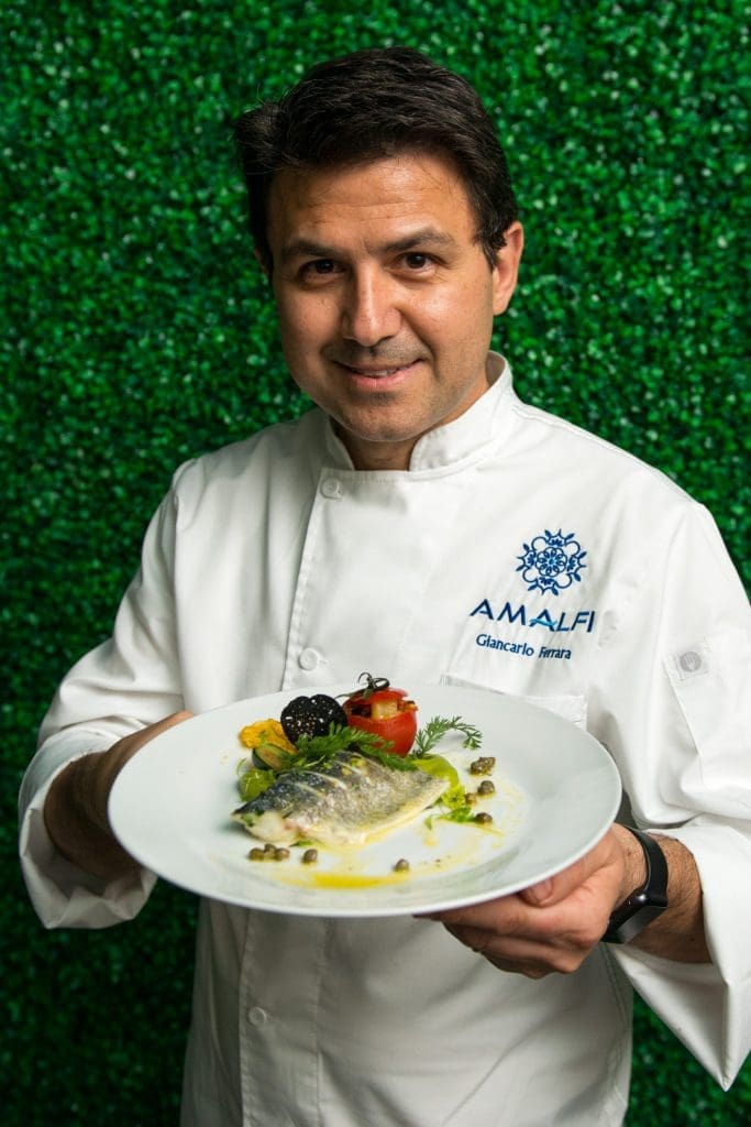 Chef Giancarlo Ferrara of Amalfi is among the 200 chefs continuing with Houston Restaurant Weeks which has been extended to the end of September.