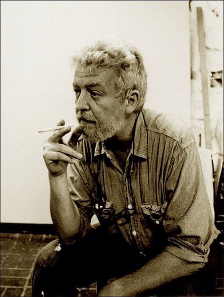 Late Texas Artist of the Year Dick Wray. A bold and brash figure in the Houston art world, the beloved painter taught from 1968 through 1982 at the MFAH museum school extending into its renaming as the Glassell School of Art and new building in 1979. (Photo Texas Art Expo)