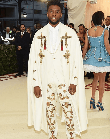Chadwick Boseman at Met Gala.