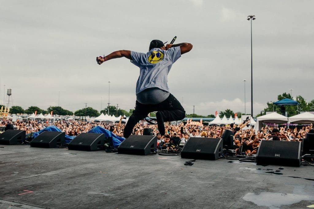 Ski Mask on stage at JMBLYA