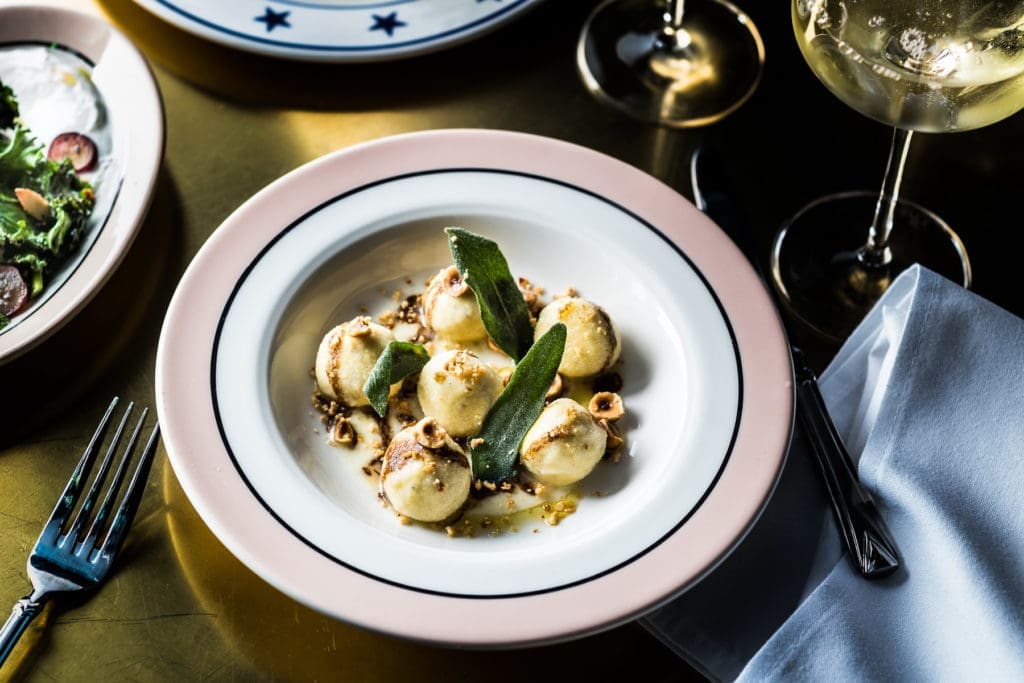 Ricotta gnudi with sage and brown-butter honey at The Charles, the new Dallas Design District restaurant. Now, a new bar is joining the restaurant.
