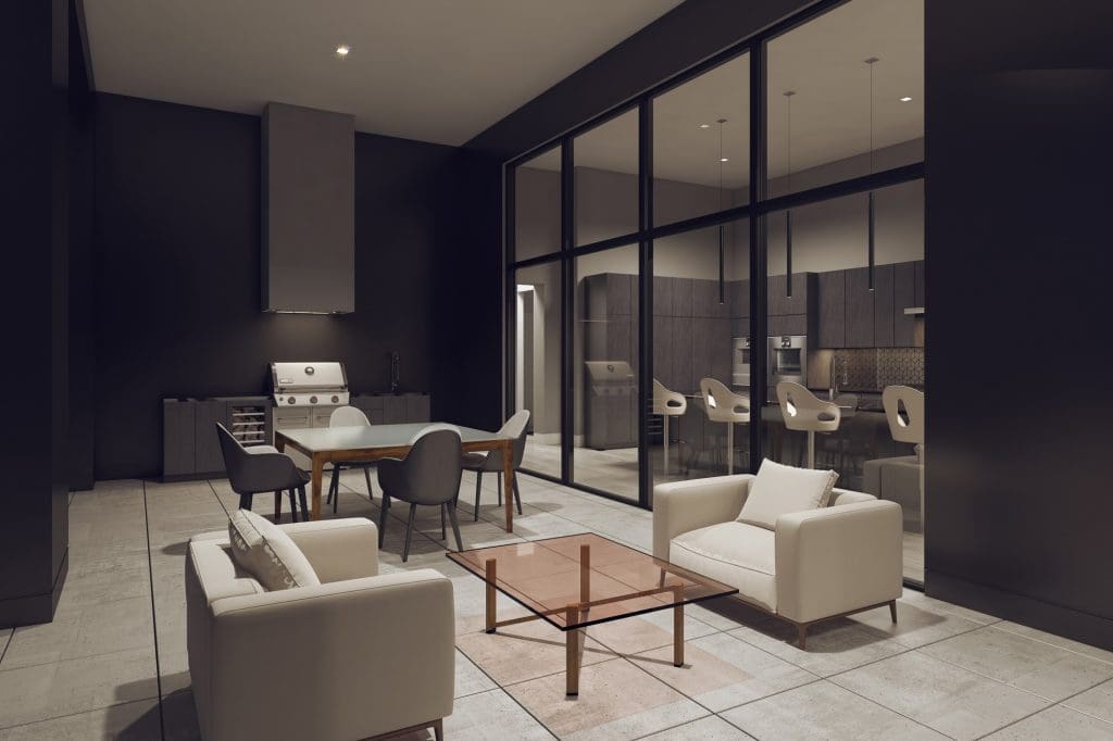 Girogetti Houston's balconies are anything but small wedged in places. This is true outdoor living.