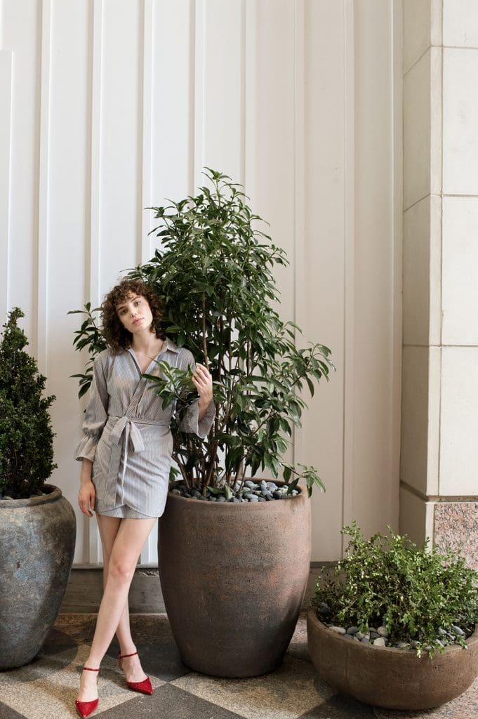 Imagine this dress is like three inches longer – a cute office outfit, no? 