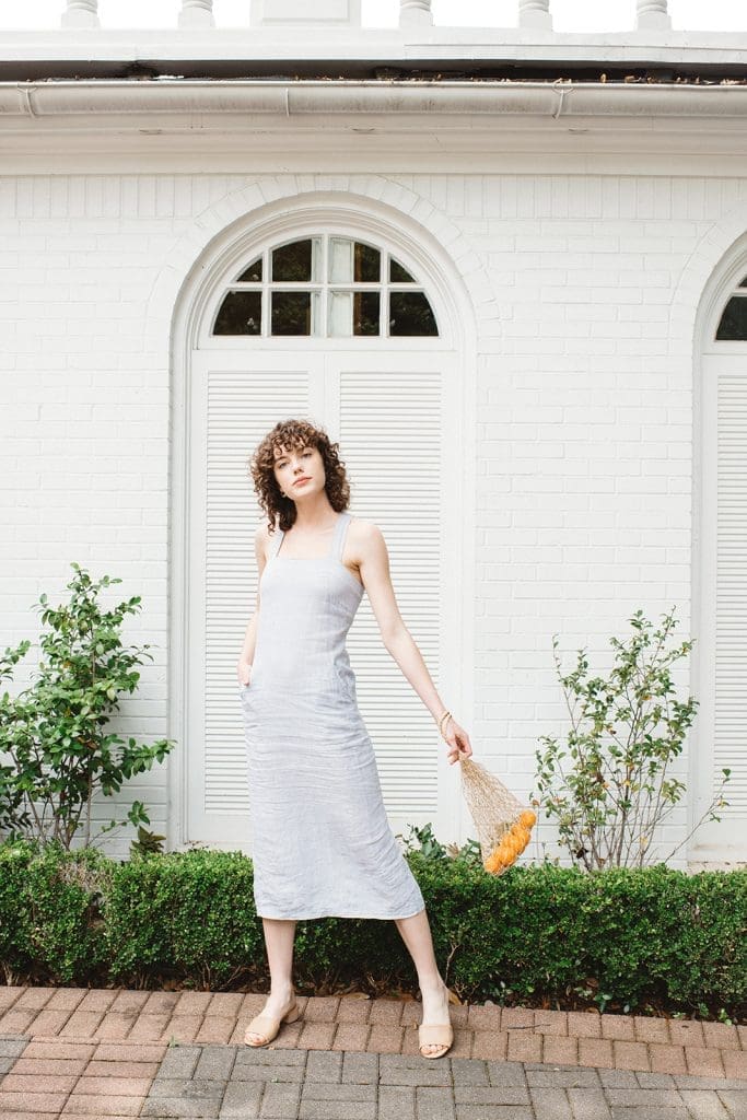 Summer Fridays? Go with something easy and breezy, like a light linen dress. 