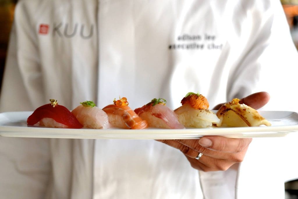 KUU's nigiri shows its versatility. (Photo by Kimberly Park.)