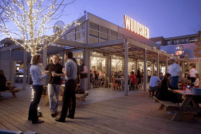 Woodshed Smokehouse is as much about the outdoors as the inside. 
