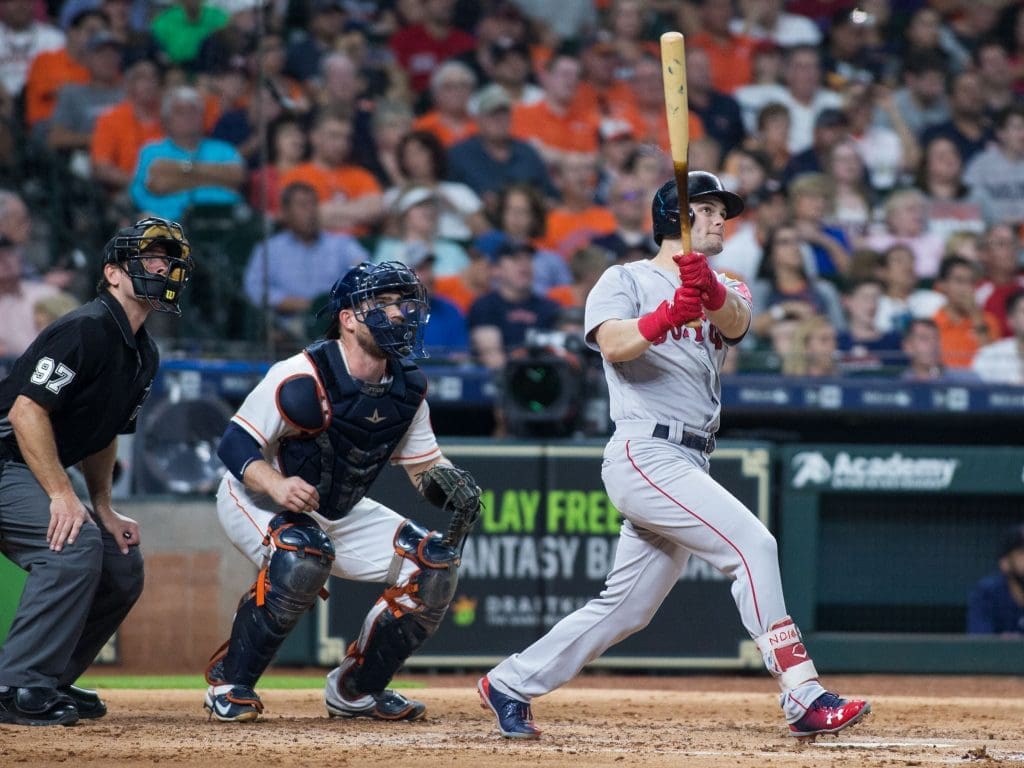 The Boston Red Sox brought their power bats to the Houston Astros' series win plans.