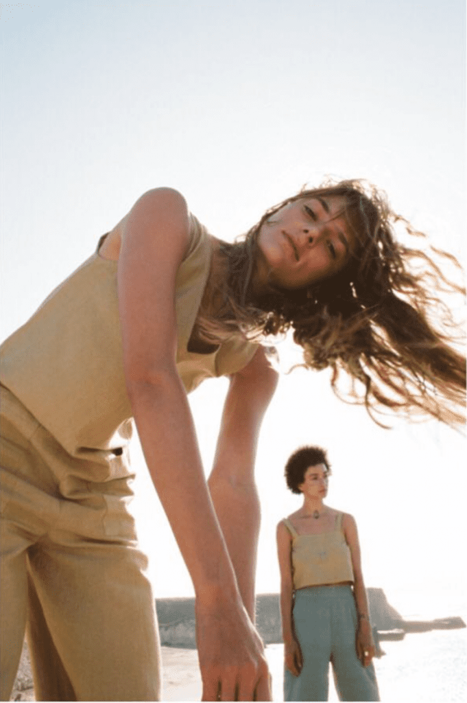 Looks from Spring/Summer 2018 collection, <a href="https://tribealive.com/shop/apparel/jumper-marigold/"> Jumper in Marigold $168 </a>