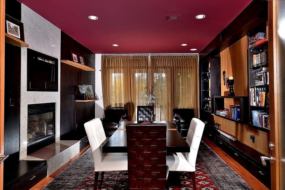 The home has both formal and more casual dining areas. 