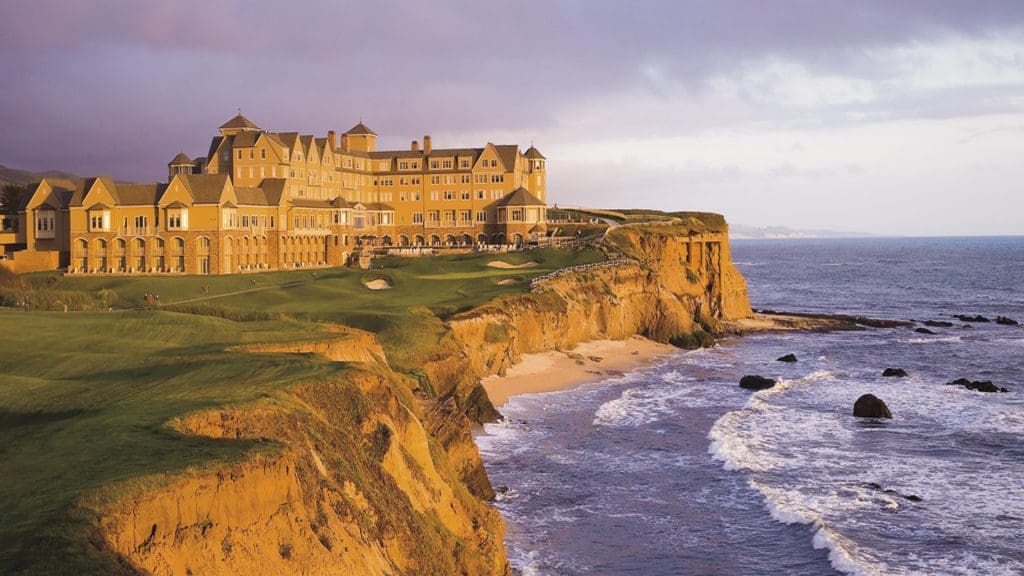 The Ritz Carlton Half Moon Bay hugs the California coast.