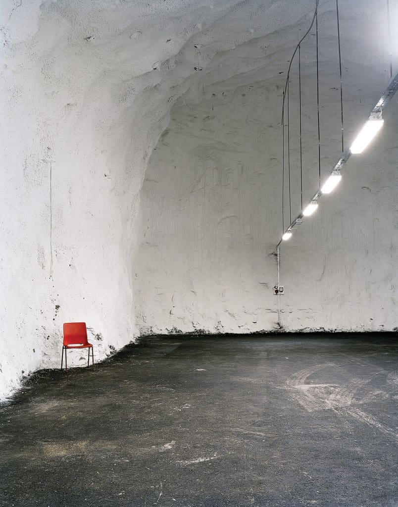 Dornith Doherty voyaged to one of the world's most remote places to capture this image: "Empty Chamber, Svalbard Global Seed Vault, Spitsbergen Island, Norway," 2010. (Courtesy the artist, Moody Gallery, and Holly Johnson Gallery)