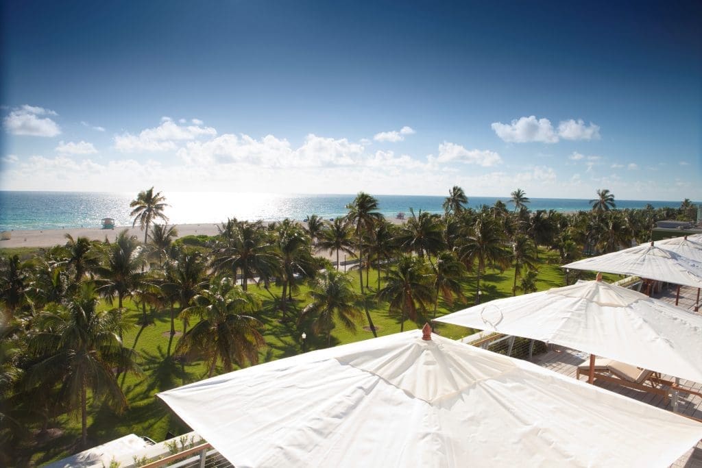 The Betsy-South Beach's patio looks to the ocean.