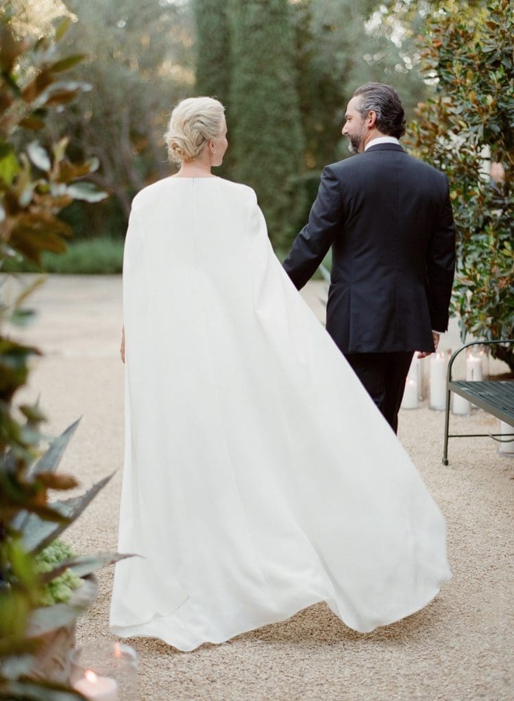 Jewelry designer Ashley Pittman and television writer Taylor Hamra tie the knot in L.A. (Photo by Jose Villa)