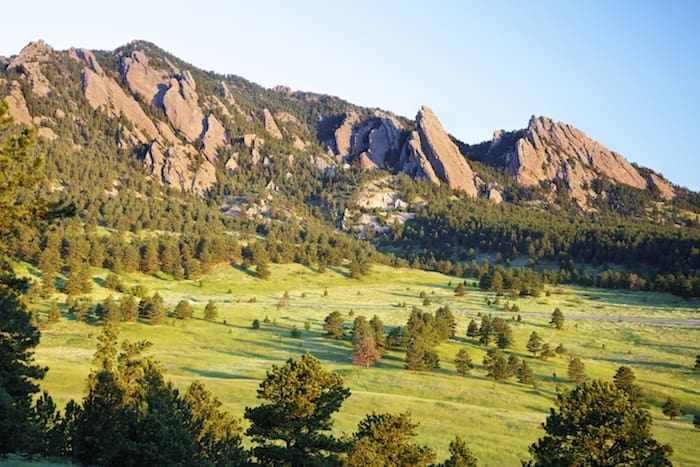 Flatirons in Boulder Colorado bring some of the best hiking trails in the West.