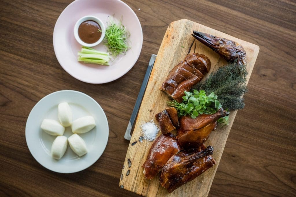New Dallas restaurant Fine China offers roasted duck in whole or half portions.