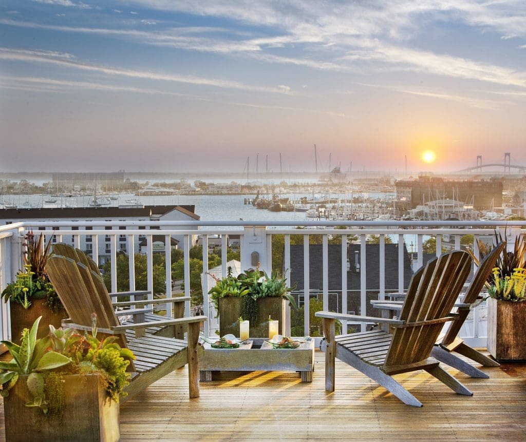 The Vanderbilt's patio boasts some impressive views.