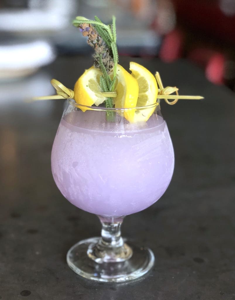 State Fare's Frozen Lavender Lemonade is a worthy brunch cocktail. (Photo by Lisa Gochman.)