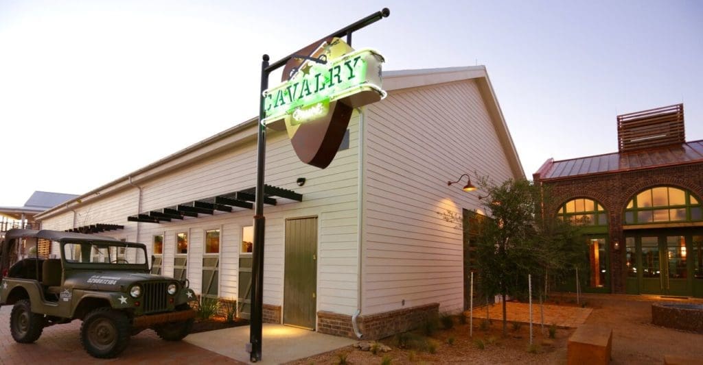 Cavalry Court is heavily influenced by rich military history. 