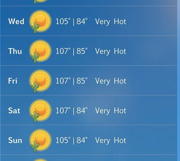 In case you couldn't tell it's "very hot"--@calcallender