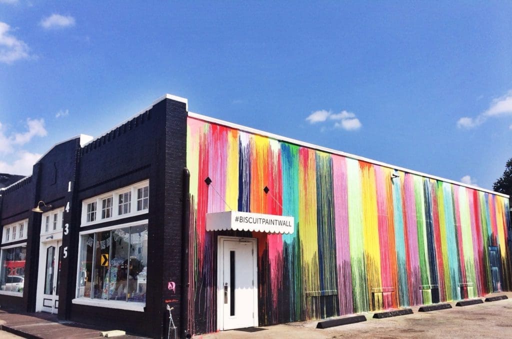 Does it get any more hip than Montrose's Biscuit Paint Wall? 