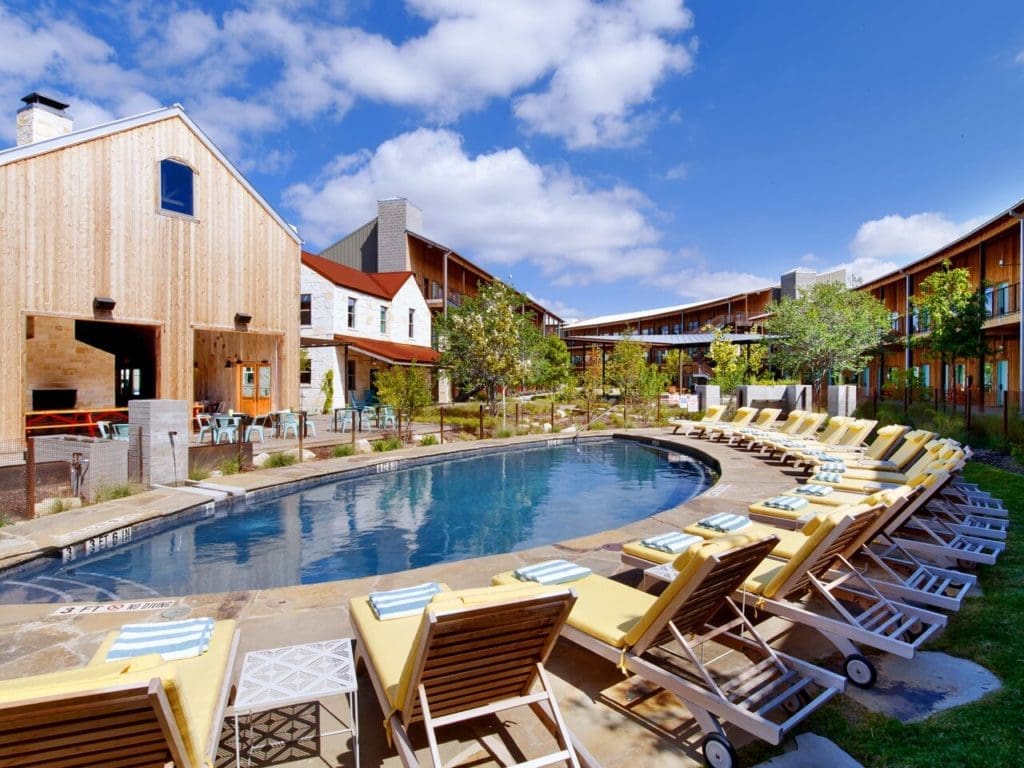 There's always time for a dip in Lone Star's pool.