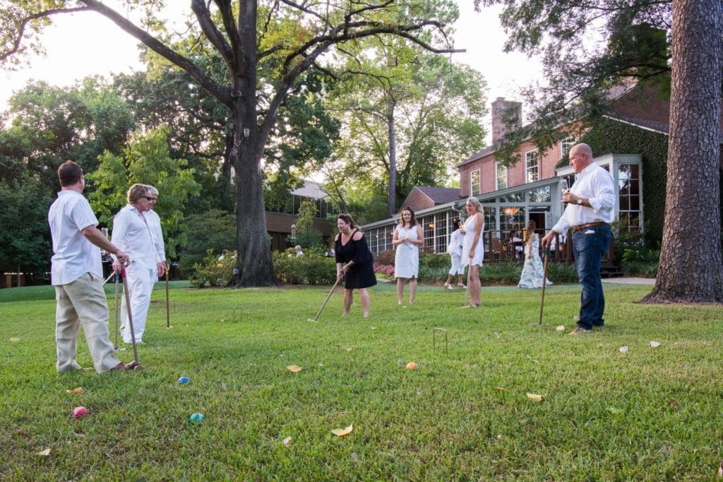 Guests enjoy an evening at The Houstonian Manor House