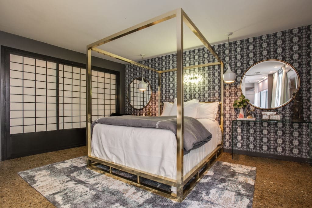 The house has five bedrooms. 