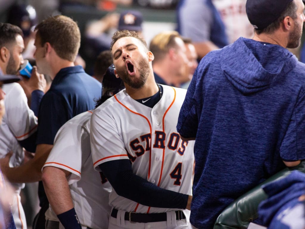 George Springer makes the Astros' world a much more fun, interesting place. (Photo by F. Carter Smith.)