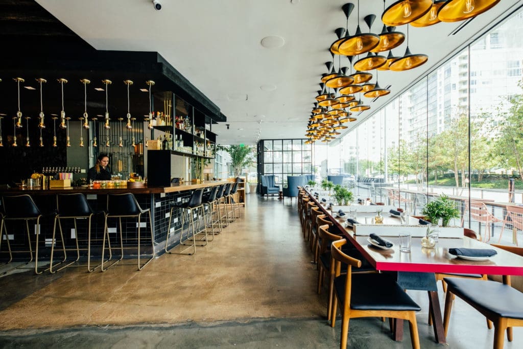 Dallas' largest table, a 28-top, sits in the front of Fine China.