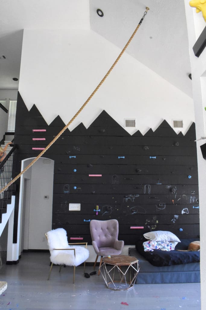 The Eicher living room was transformed into a mini Ninja Warrior gym to help Lisa prepare for her appearance on the show. (Photo Miranda Proctor)