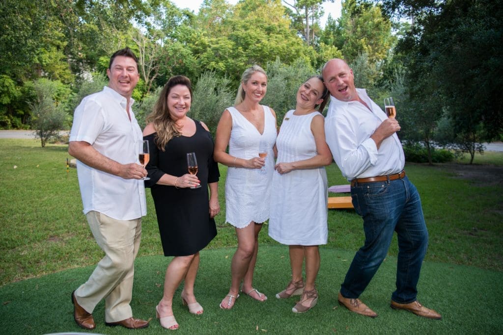 Guests enjoy an evening at The Houstonian Manor House