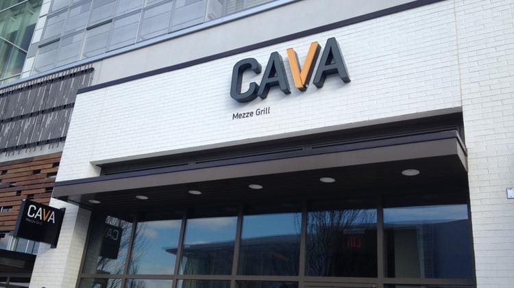 Cava is taking over Zoes and is like a Mediterranean Chipotle with customizable grain bowls, salads and pitas. 