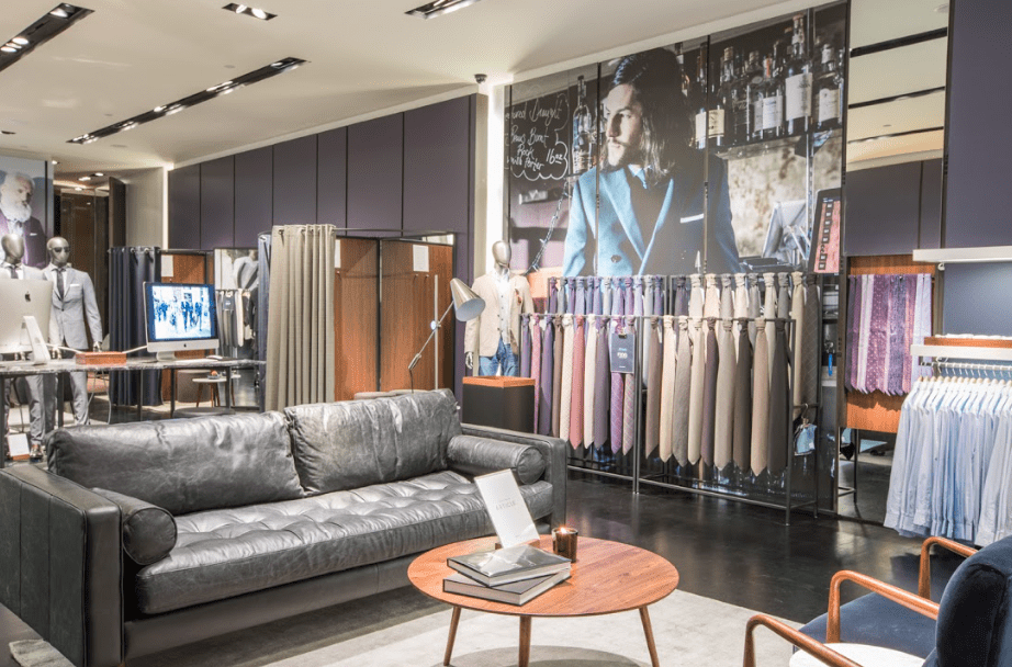 The sleek showrooms offer complimentary espresso. 