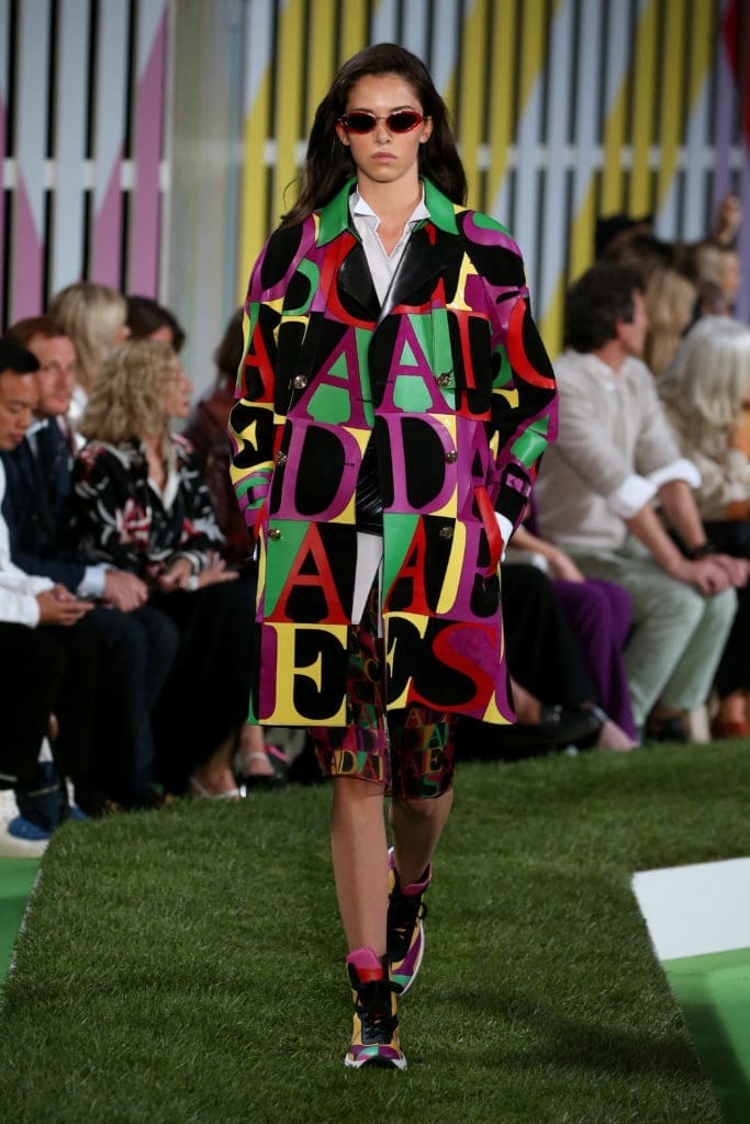 A model walks the runway for ESCADA SS19 at Park Avenue Armory on September 9, 2018 in New York City.