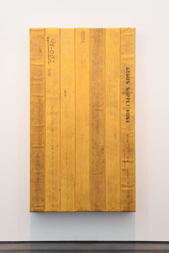 Theaster Gates' "Hose for Fire and Other Tragic Encounters," 2014 (The Menil Collection, Houston. © Theaster Gates. Photo Paul Hester)