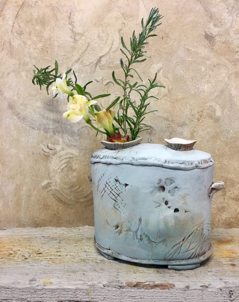 Doni Langlois' "Flower Brick," 2018 (Winter Street, Studio B5)
