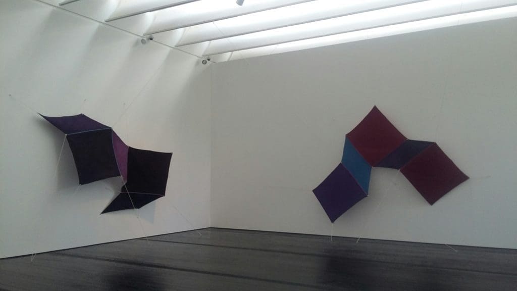 Underknown minimalist master Joe Overstreet is represented by two works from the early '70s.