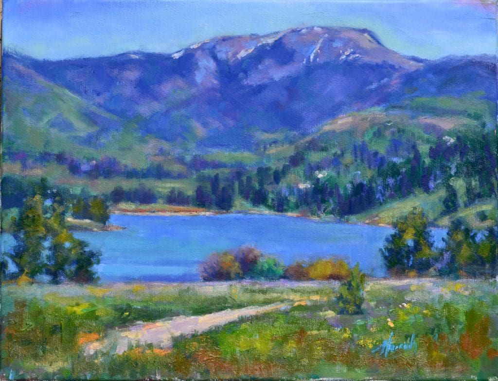 Myrrh Haslam's "Hanh's Peak," 2018 (The Silos, Studio 305)