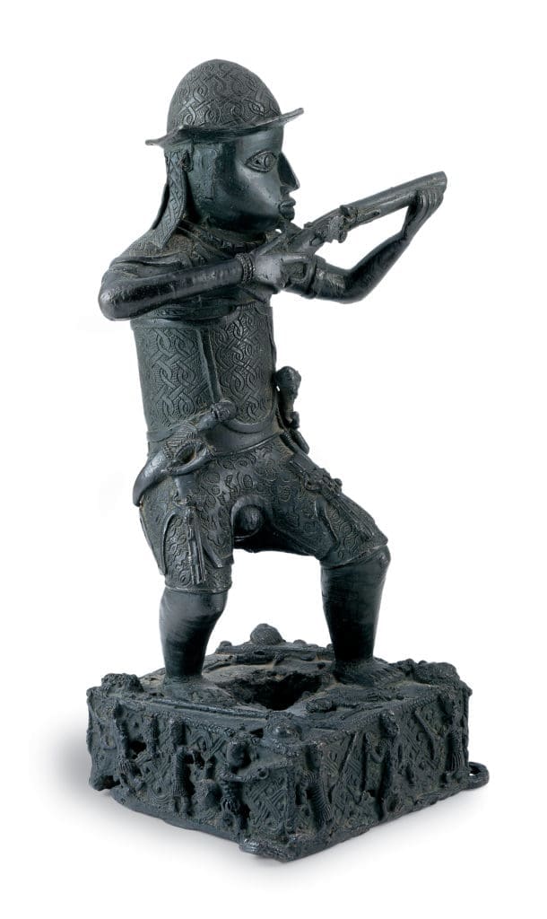 Edo peoples's "Portuguese Musketeer," mid-18th century (The Menil Collection, Houston. Photo Paul Hester)