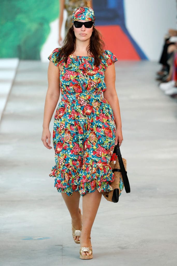 NEW YORK, NY - SEPTEMBER 12:  Ashley Graham walks the runway during the Michael Kors Collection Spring 2019 Runway Show at Pier 17 on September 12, 2018 in New York City.  (Photo by JP Yim/Getty Images for Michael Kors)
