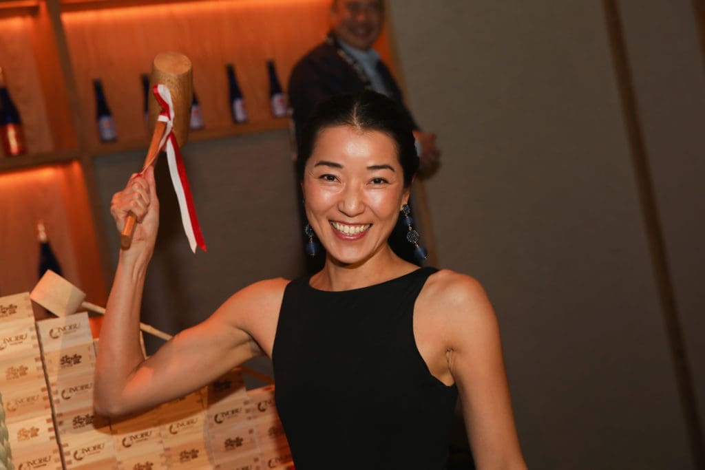 HOUSTON, TX - OCTOBER 18:  Yaz Nakaue attends the Nobu Houston Sake Ceremony at Nobu Houston on October 18, 2018 in Houston, Texas.  (Photo by Rick Kern/Getty Images for Nobu)