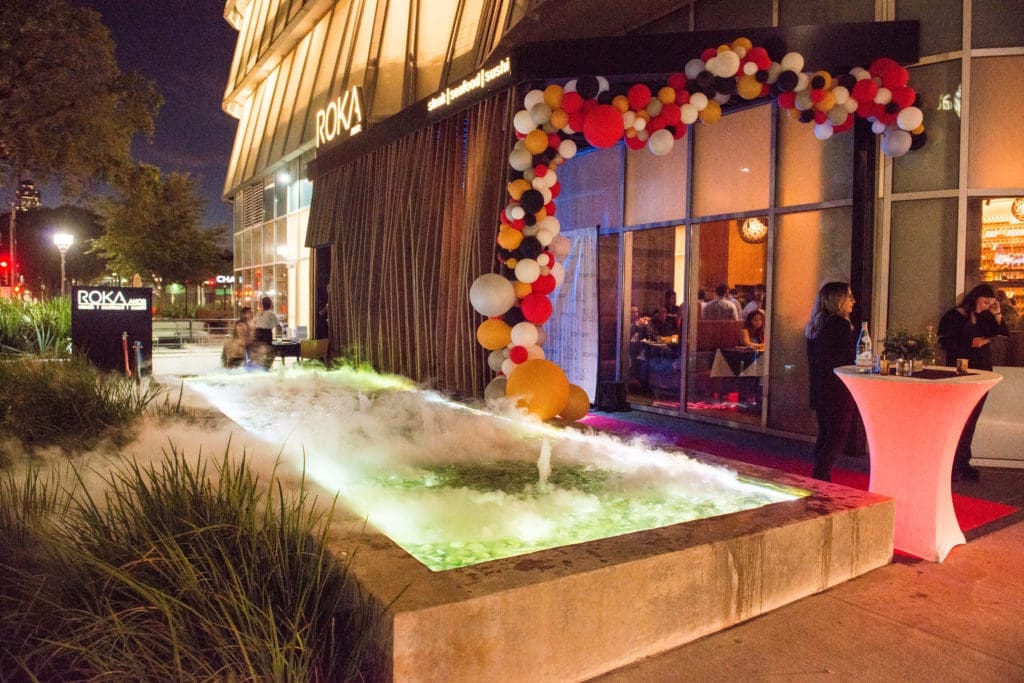 Roka Akor first anniversary party