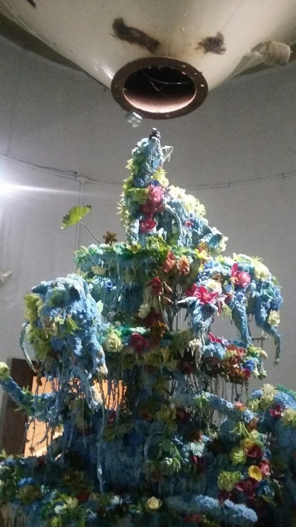 Ann Wood's frosted confection at SITE Gallery at The Silos at Sawyer Yards.