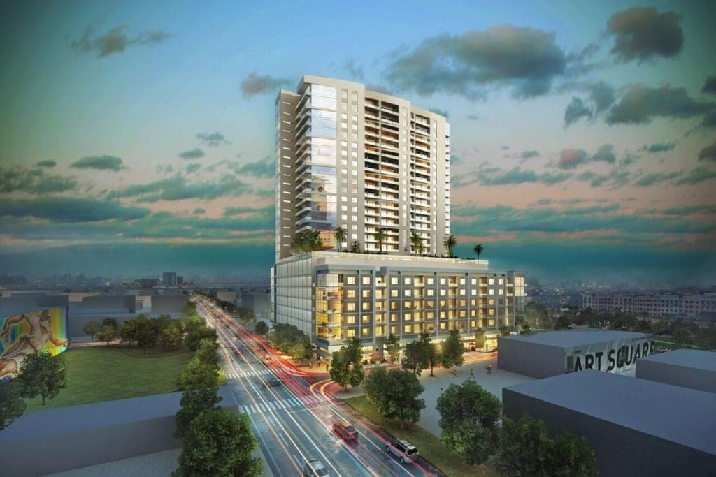 Midtown’s First High-Rise Sets Itself Apart with Australian Style, High-Tech Perks and Its Own Grassy Knoll: 27-Story Tower is No Cookie Cutter Building