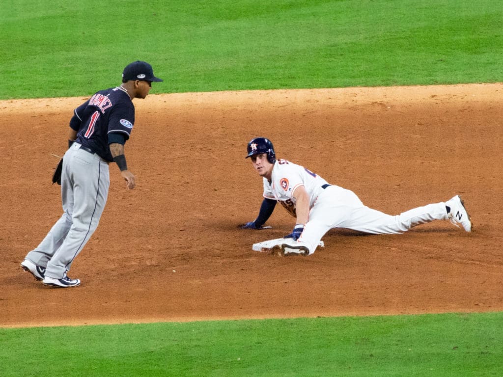 Myles Straw's head-turning speed  is a real weapon for the Houston Astros. (Photo by F. Carter Smith.)