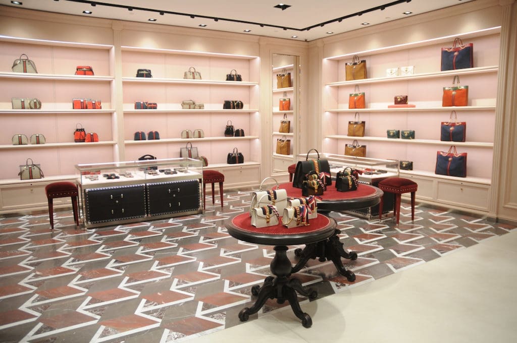 The new Gucci boutique in The Galleria. 