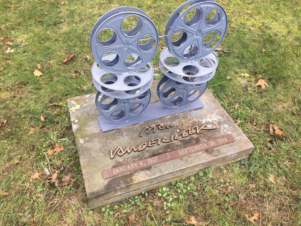 Multi-media master Stan VanDerBeek's grave stands out at Green River. The late pioneer of film and new media was showcased at the Contemporary Arts Museum Houston in 2011, an exhibition named as one of the best shows in America that year.  