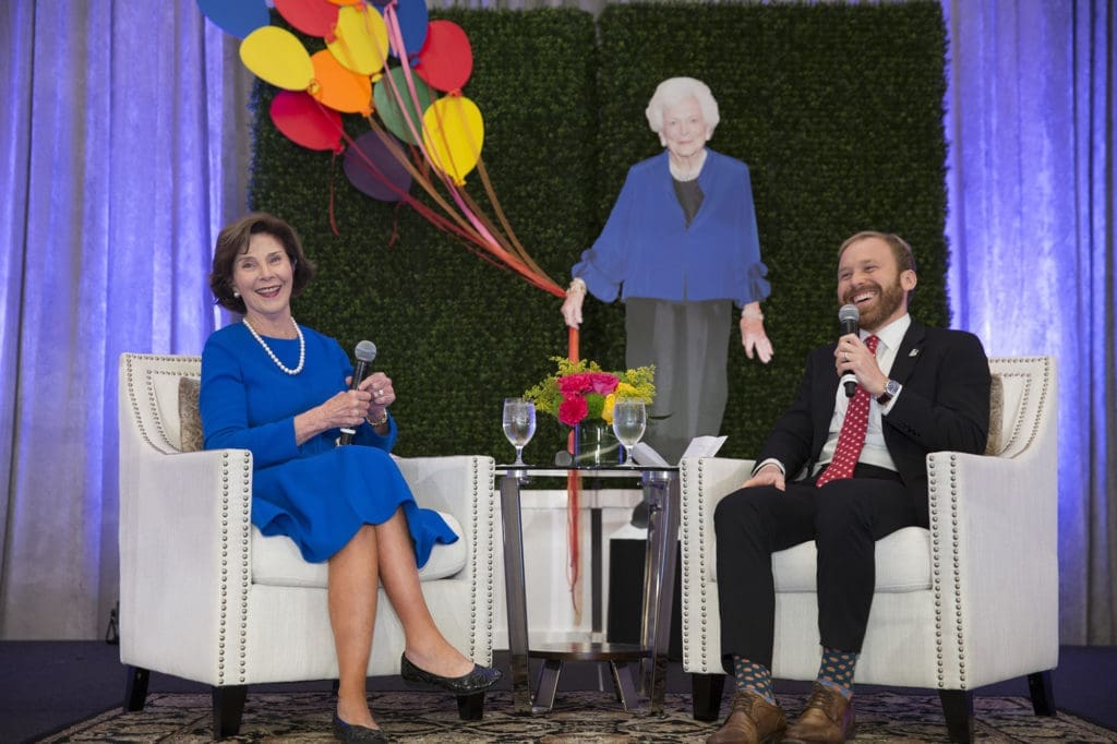 Laura Bush Tells All on Her Daughter’s Wedding as Barbara Bush’s Monumental Impact is Remembered: It’s a Lunch of Hot Gossip and Books