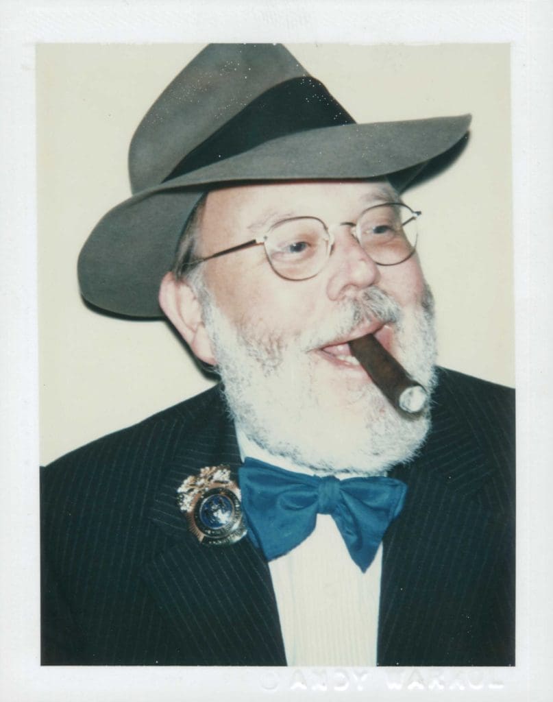Andy Warhol's Polaroid portrait of his dapper running buddy, art critic and cultural influencer, 
Henry Geldzahler, 1979 (Courtesy Christie's)